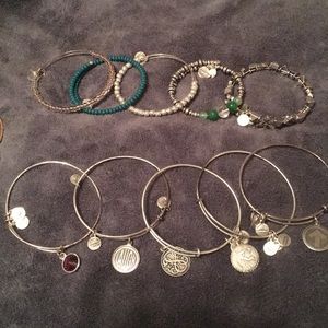 Alex and Ani gold /silver bangles-Make me an offer